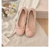 ¡En stock y se envía inmediatamente! Zapatos estilo mismo de Uva Mamá, zapatos de rollo de huevo, suaves y de punta redonda, con moño y cordones, bailarinas de corte bajo para mujer