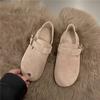 Sapatos Sanxi Estilo Igual com Forro de Lã tipo Birkenstock para Mulheres, Mocassins Planos de Dois Usos, Mocasins Macios de Solado Retro Francês, Sapatos de Pelúcia