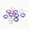 Nuevos Accesorios para Uñas Anillo de Ángel de 14-20 mm Retro Uña Diamante Cristal Vidrio Estilo Japonés Transparente Siete Colores