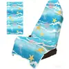 Nueva funda de asiento de coche y toalla de playa dos en uno de comercio exterior, suministro directo, toalla de playa impresa de fibra ultrafina engrosada