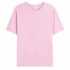 180g de algodão puro vazio branco em torno do pescoço de manga curta T-shirt da juventude T-shirt suporte logotipo personalizado