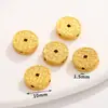 Novo Estilo Chinês Banhado a Cobre Ouro Real Contas de Gota de Óleo Espaçador Pingente Geométrico Dourado Antigo Pulseira Charme Acessórios de Joias DIY