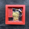 Amuleto de Teléfono de Hello Kitty de la Suerte Llavero Dorado de Hello Kitty Dibujo Animado Colgante para Mochila Regalo de Promoción de Vendedor Ambulante