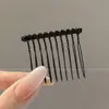 Pente de cabelo penteado de cabeça para baixo novo grampo de cabelo com franja de laço antiderrapante caveira alta estiloso moderno grampo de cabelo lateral com mechas acessório de cabelo