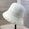 Sombrero de Paja Ganchillo Cuerda de Papel Ala Ancha Encaje Coreano Versátil para Todo Verano Sombrero Protector Solar Primavera Verano Sombrero de Playa para Vacaciones de Mujer