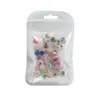 Ornamentos para uñas camelia mixtos tridimensionales color flor de rosa diamantes para uñas bolsa de materiales adorno adornos pequeños