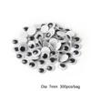Accesorios para ojos de animales hechos a mano para niños de AliExpress, juguete de bricolaje con ojos adhesivos, actividad en blanco y negro.