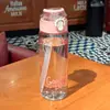 Taza de pajita rebotante de celebridad de internet, simple, gran capacidad, para estudiantes hombres y mujeres, taza de agua portátil, para estudiantes, deportes al aire libre, anticaída
