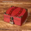 Cofre del tesoro personalizable de estilo chino antiguo, modelo nuevo, con cerradura, caja de almacenamiento de joyas de madera, caja de embalaje vintage, caja para filmación de cine y televisión