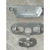Clipe de fixação de tubo oval Conector de parede Fixação de chapa de ferro Base de fixação de chapa de ferro para tubo oblongo Acessórios de guarda-corpo de aço zincado