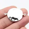 43x29mm 5,8g Multicor DIY Vintage Liga de Zinco Acessórios para Joias Conector Redondo Irregular Martelado
