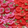 Botões de Resina com Quatro Furos, Cor Pérola, Formato de Tomate, Botões em Formato de Animal para Camisas, Malhas e Jaquetas