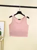Colete Curto de Modal para Primavera e Verão Wrap Gola Redonda Ombligo Camisa Base Distinta Moda Versátil Top Feminino Costas
