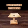 Sushi Japonés Rollo de Mano de Sushi Soporte de Bambú Soporte de Sushi Plato para Servir Cocina Japonesa Vajilla Helado de Mano Fabricado en Bambú y Madera
