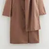 Comércio Exterior Europeu e Americano Transfronteiriço Roupas Femininas Aliexpress Popular Outono e Inverno Novo Gola Cachecol Casaco de Lã Estendido