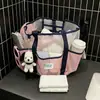 Bolsa de Natación para Mujer, Separación Seco y Húmedo, Gran Capacidad, Bolsa Especial para Natación, Bolsa de Malla Portátil Impermeable, Bolsa de Fitness