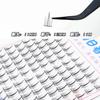 10 filas de 10 filas de pestañas postizas de espiga de gran capacidad puro deseo luz de luna blanca trilogía perezosa mezcla puro salvaje pequeño demonio