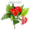 Planta de pared de plástico falsa rosa verde planta césped biónico paisajismo fondo decoración de pared estera de césped artificial
