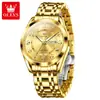 Reloj de Oro de Gama Alta Oris Nuevo para Hombres de Mediana Edad y Mayores, Resistente al Agua, Luminoso, Cuarzo Totalmente Automático