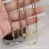 Joias de Prata 925 Europeias e Americanas Mais Vendidas de Yinju Sheng, Acessórios de Corrente de Clavícula Personalizados da Moda Europeia e Americana, Colar com Franjas Atacado