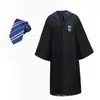 Academia de MagiaPlástico Roupão da Academia Harry Potter Halloween Roupão Mágico Uniforme Escolar Roupa de Estudante