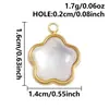 Colgante de Concha de Abulón de Acero Inoxidable 304, Encanto de Concha Blanca Nube Estilo Minimalista, Accesorios de Joyería DIY de Lujo Ligero de Nicho en Stock