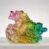 Fábrica de Origem Pujiang Ornamento de Dragão de Cristal Dragão do Zodíaco Auspicioso Boa Sorte Decoração de Mesa Produto de Vidro Decoração de Banca de Rua