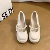 Temperamento simple muy simple zapatos Mary Jane de tacón grueso de perlas para mujer 2026 otoño correa única suela gruesa tacón grueso tacones altos