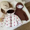 Abrigo de Algodón para Niños 2026 Invierno Cálido Engrosado Elegante Chaqueta de Algodón para Bebés con Forro de Felpa Atuendo de Otoño para Niñas