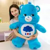Explotaciones transfronterizas muñeco oso arcoíris carebears tie-dye muñeco oso colorido muñeco infantil fabricantes de muñecos al por mayor
