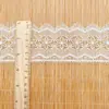 Encaje Soluble en Agua en Stock, Bordado de Poliéster con Borlas y Diseños de Hojas, Encaje para Decoración del Hogar, Venta Directa del Fabricante