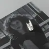 Clip para Oreja Brillante de Plata S925 Estilo Japonés y K para Mujer Sin Perforar Clip Ancho para Hélice de Oreja Super Trabajo G6957
