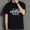 Camiseta Masculina de Manga Curta de Algodão Puro de Verão Marca Trbottomy Versátil para Casal Camiseta Masculina Exportação Camiseta Básica Personalização de Logo