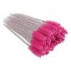 Cepillo de pestañas desechable con varilla de cristal, color sólido, espiral, para injerto de cejas, peine de nailon, venta al por mayor