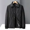 Modelo 2026 Chaqueta de Invierno para Papá Abrigo de Algodón para Hombres de Mediana Edad y Mayores con Forro Polar Calidez Invernal Estilo de Papá Chaqueta Acolchada de Algodón