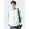 Sudadera de moda para hombre 2026 primavera y otoño nuevo estilo hombres suelta cuello redondo manga larga camiseta base top deportivo