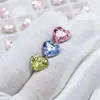 Dongzhou Diamante para Unhas 10*8.8mm Coração Geométrico Fundo Pontiagudo Diamante DIY Brincos Joias Diamante Brilhante Decoração de Unhas Diamante