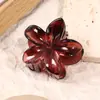 Pinza para el Cabello de Estilo Francés con Estampado de Leopardo Vintage y Flor de Plumeria, Accesorio para el Cabello Lindo de Gama Alta, Medio Recogido