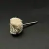 Escova de polimento com roda de arame manual, bege descolorido, polimento de espelho de metal, cabeça de retificação para remoção de ferrugem, ferramenta de polimento fino para retificadora elétrica