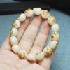 Pulsera de garra de gato de carbón Gato Jade Blanco Raíz de Bodhi hombres y mujeres cuentas de rosario Wenwan joyería fábrica venta al por mayor