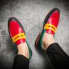 Mocassins Casuais Masculinos Tamanho Grande Transfronteiriços Sapatos de Couro Pequenos Britânicos Modernos Bico Fino Cabeleireiro Sapatos Slip-On 48