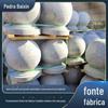 Pedra de bloqueio bola de pedra granito Branco Gergelim bloco de carro bola de polimento bloco quadrado bloco de pilar de pedra anti-colisão