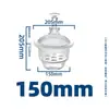 Aparelho de Secagem Laboratório-Tamanho Aspirador Placa Cerâmica Marrom Transparente Pote à Prova de Umidade Instrumento Químico Industrial Recipiente de Vidro para Secagem