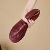 3cm~Estilo atemporal, novos sapatos baixos de couro legítimo para mulheres, com salto oculto, design slip-on retrô, mocassins estilo britânico