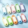 Nuevas Series de Colores Macaron Llaveros con Números de Plástico Escribibles, Adecuados para Etiquetado y Clasificación de Hoteles y Posadas Llaveros