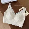 Renda Francesa Decote V Costas Bonitas Camada para Sobrepor Artefato Desejo Puro Sexy Delicado Bordado Exquisito Flores Leve Emagrecedor 1713