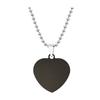 Collar de acero de titanio con forma de corazón personalizado, logotipo publicitario, letras de regalo navideñas personalizadas, collar de acero inoxidable al por mayor