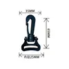 Ganchos giratórios de plástico para atacado para alças, bolsas e acessórios para animais de estimação, disponíveis em vários tamanhos de 15-50 mm, em estoque, ganchos para bolsa de cintura espessados