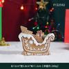 Adornos de resina para la entrada del hogar, decoración navideña nórdica creativa con forma de galleta, ideal para fiestas en el parque.