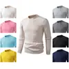 Suéter de punto de ochos para hombre para otoño e invierno, cuello redondo, jersey de manga larga con tejido trenzado, suéter básico liso informal